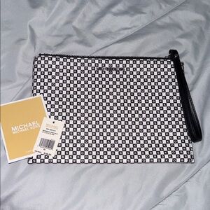 Michael Kors Monogram Black and White Toiletry Bag